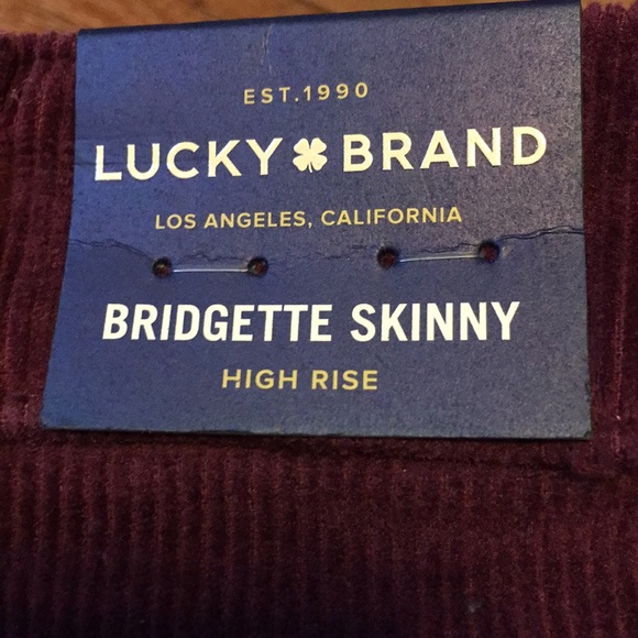 Lucky Brand Bridgette Skinny corduroy size 2 - Picture 3 of 7